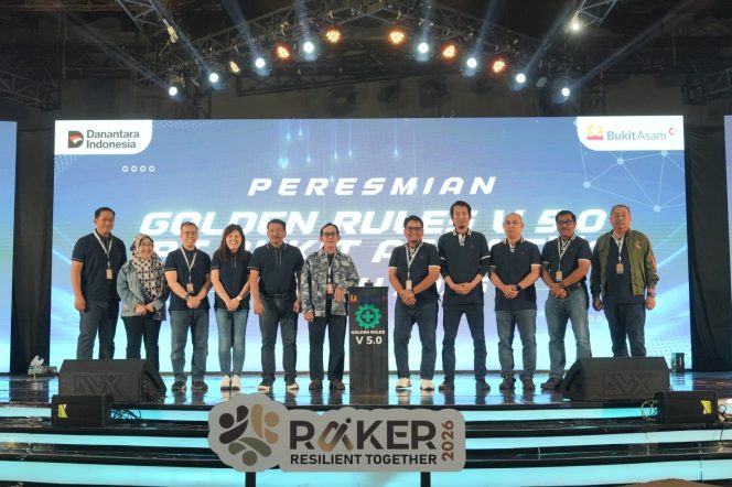 
 Perkuat Budaya Keselamatan Kerja, Bukit Asam Luncurkan Golden Rules Versi 5.0