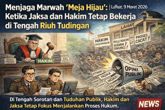 
 Menjaga Marwah “Meja Hijau”: Ketika Jaksa dan Hakim Tetap Bekerja di Tengah Riuh Tudingan