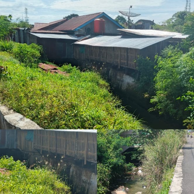
 Bangunan di Atas Siring Diduga Jadi Penyebab Banjir di Kota Lahat.