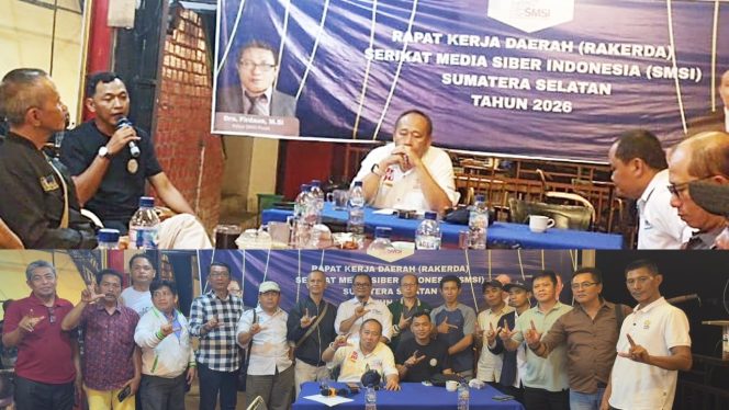 
 Bertajuk Meningkatkan Gerak dan Arah Media Siber Melalui Terobosan Strategis, Rakerda SMSI Sumsel 2026 Digelar di Lahat