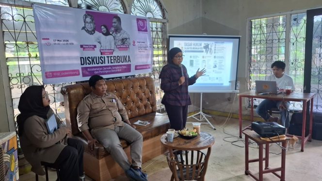 
 Diskusi AJI Palembang Bahas Keselamatan Jurnalis, Hak Jawab hingga Perlindungan Hukum Pers
