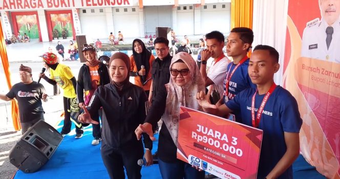 
 Widia Ningsih Ajak Warga Hidup Sehat lewat Fun Run HUT Lahat ke-157